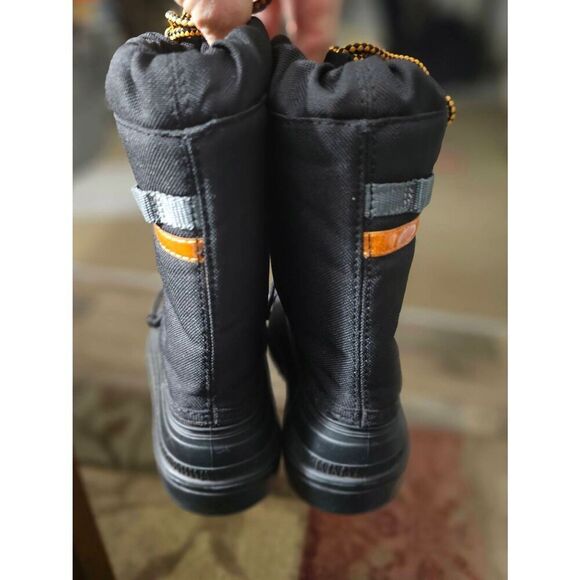 Snow Prince Rubber Boots Cinch Secure Closure Inner Bootie Unisex Kids Size 1 - Picture 7 of 11